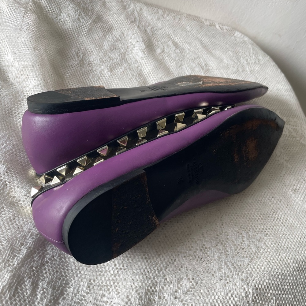 💥Sale💥💎❤️HP x 3💎❤️⭐️Authentic-Purple Studded Flats - Picture 7 of 10